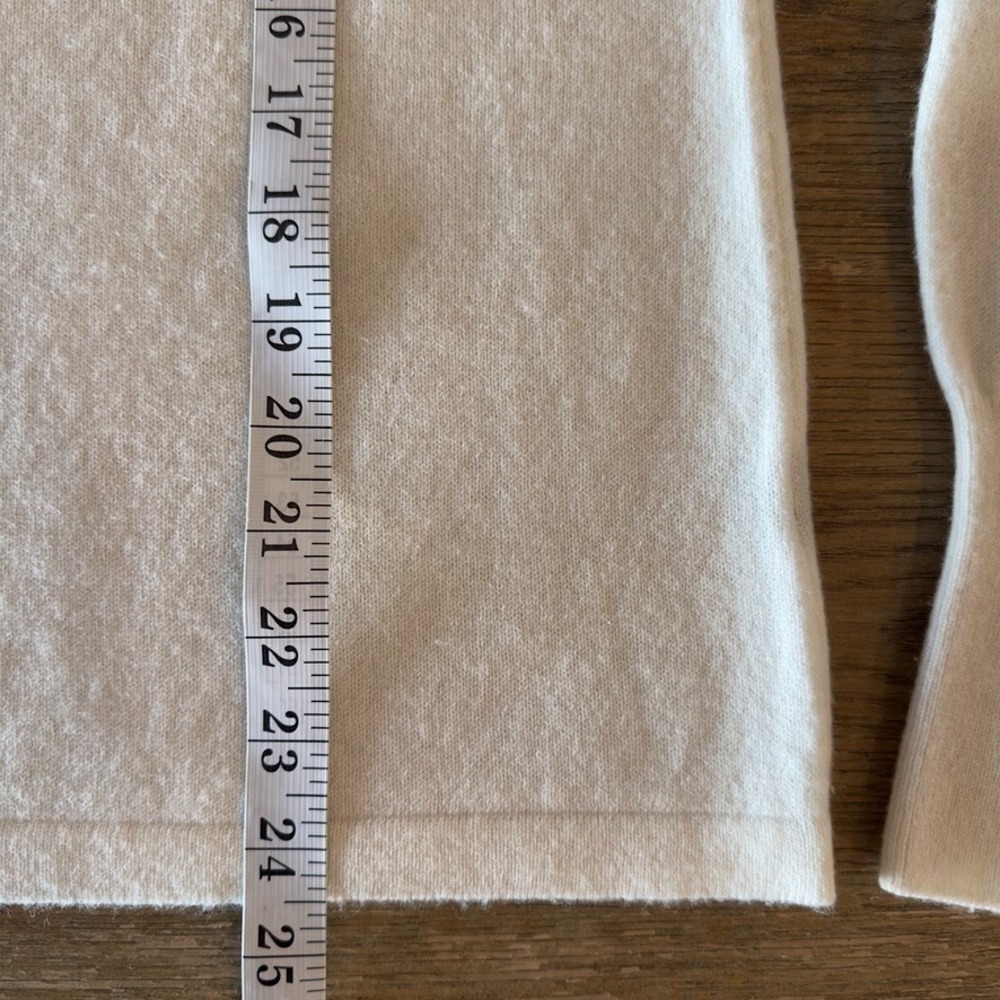 J Mclaughlin 100% Cashmere Wool Crew Neck Pullover Knit Sweater-Ivory-Size Small - Picture 5 of 13